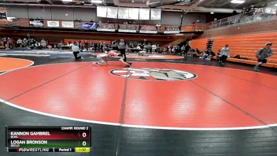 126 lbs Champ. Round 2 - Kannon Gambrel, Buhl vs Logan Bronson, Declo