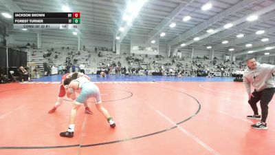 126 lbs Consi Of 32 #1 - Jackson Brown, WV vs Forest Turner, VT