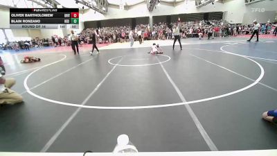 52-B lbs Round Of 16 - Oliver Bartholomew, Grit Mat Club vs Blain Ronzano, Red Hawk Wrestling