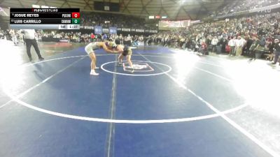 Boys 4A 150 lbs Champ. Round 2 - Luis Carrillo, Sumner vs Josue Reyes, Pasco