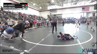 43 lbs Consi Of 8 #2 - Beau Hornseth, Ponca City Wildcat Wrestling vs Jhalil Gray-Hall, Team Of Hard Knox