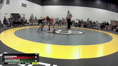 112 lbs Round 5 (6 Team) - Alyis Brown, Rebellion vs Hassan Farhan, Ruthless Wrestling Club