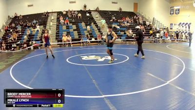 126 lbs Semifinal - Brody Mercer, Legacy Elite Wrestling vs Mikale Lynch, 843 SOT