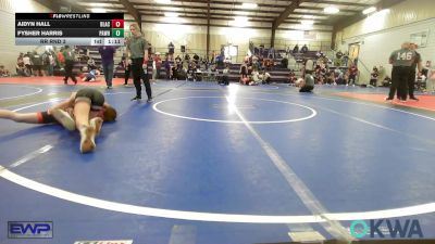 76-80 lbs Rr Rnd 3 - Aidyn Hall, Blackwell Wrestling Club vs Fysher Harris, Pawhuska Elks Takedown