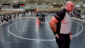 145 lbs 2nd Wrestleback (8 Team) - Mariana Bowen, West Creek High School vs Summer Flores, Riverdale High School