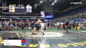 220 lbs Cons 8 #2 - Jonathan Lee, Oregon vs Jaren Rohde, Wisconsin