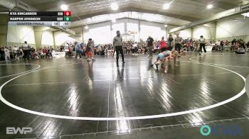 54 lbs Quarterfinal - Kya Kincannon, Team Nomad vs Harper Atkinson, Honey Badgers Wrestling Club