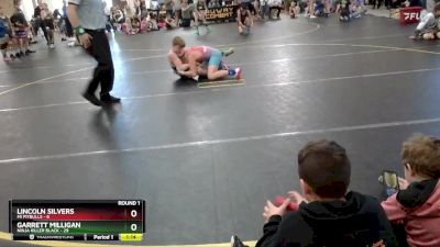 110 lbs Round 1 (6 Team) - Lincoln Silvers, Mi Pitbulls vs Garrett Milligan, Ninja Killer Black