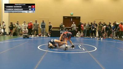 115 lbs Cons. Quarters - Dominic Giannoni, Apex vs Camron Veneziano, Gps