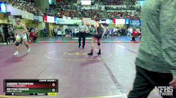 AA - 205 lbs Champ. Round 1 - Anders Thompson, Flathead (Kalispell) vs Peyton Fenner, Great Falls CMR