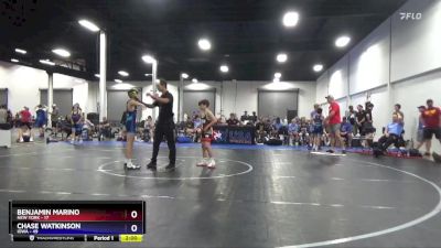 83 lbs 2nd Wrestleback (8 Team) - Benjamin Marino, New York vs Chase Watkinson, Iowa