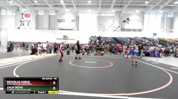 93 lbs Cons. Round 4 - Nicholas Sorce, Glen Grapplers (Western) vs Zach Didas, Clarence Wrestling Club