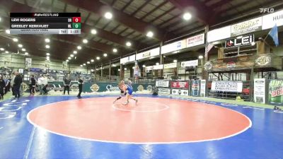 132 lbs Quarterfinal - Levi Rogers, Dakota Rattlers vs Greeley Kerkvliet, West Lyon