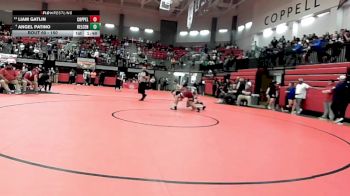 150 lbs Champ. Round 1 - Liam Gatlin, Coppell vs Angel Patino, Keller Central