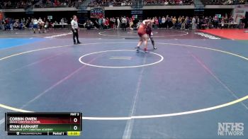 171 lbs Cons. Round 3 - Corbin Owen, Grace Christian School vs Ryan Earhart, Mountain City Christian Academy