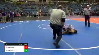 132 lbs Quarterfinal - Kamahni Jackson, KC-Harmon vs Aalyra Arguelles, Wichita-Kapaun Mount Carmel