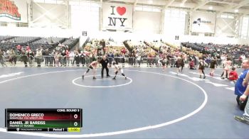 63 lbs Cons. Round 3 - Daniel Jr Bareiss, Proper-ly Trained vs Domenico Greco, Niskayuna You Wrestling