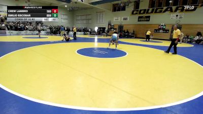 123 lbs Consi Of 16 #2 - Crew Lambro, Tahoma (WA) vs Emilio Escobar, Granite Hills-El Cajon