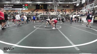 113 lbs 3rd Place - Dawson Back, Claremore Wrestling Club vs Jett Fraser, Team Conquer Wrestling
