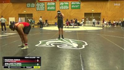 285 lbs Cons. Semi - Emiliano Flores, East Los Angeles College vs Mustafa Farha, Palomar College