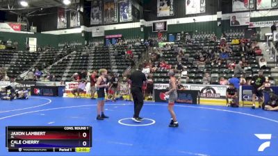 102 lbs Cons. Round 1 - Jaxon Lambert, AL vs Cale Cherry, NE