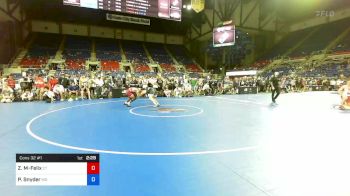 182 lbs Cons 32 #1 - Zahir McLean-Felix, Connecticut vs Peter Snyder, Maryland
