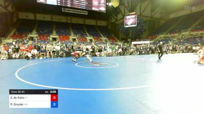 182 lbs Cons 32 #1 - Zahir McLean-Felix, Connecticut vs Peter Snyder, Maryland