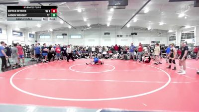 102 lbs Semifinal - Bryce Myers, WV Wild-HS vs Aiden Wright, Pit Crew-HS