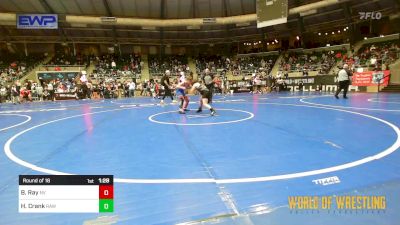 120 lbs Round Of 16 - Bronson Ray, Nevada vs Hazen Crank, Raw Wrestling Club