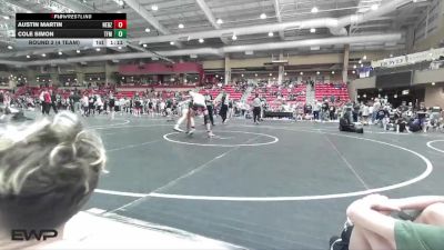 130 lbs Round 2 (4 Team) - Austin Martin, Nebraska Boyz vs Cole Simon, Task Force Mustang