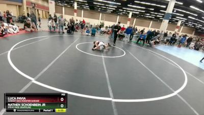 74 lbs Quarterfinal - Nathen Schoenbein Jr, Steve Page Grappling vs Luca Pavia, Sunkist Kids Monster Garage