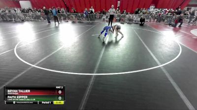 95-101 lbs Round 1 - Faith Kipper, Lancaster Wrestling Club vs Bryan Tallier, Wisconsin