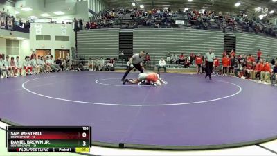 106 lbs Semis & 1st Wrestleback (8 Team) - Daniel Brown Jr., Center Grove vs Sam Westfall, Crown Point