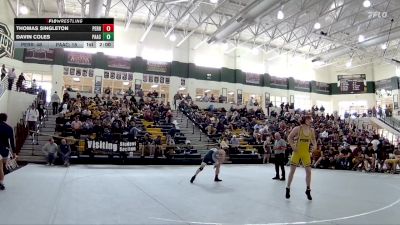 126 lbs Round 1 (16 Team) - Thomas Singleton, Perry vs Davin Coles, Pace Academy