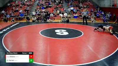 172 lbs 3rd Place Match - Landon Delara, Southmoreland Hs vs Cooper Porter, Meyersdale Area Hs