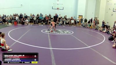 53-56 lbs Round 1 - Benjamin Willard Jr, Pelion Youth Wrestling vs Andres Laurido, Reverence Wrestling Club