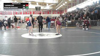 120 lbs Quarterfinal - Saphira Sao, Lowell vs Madeline Bushardt, Brookline
