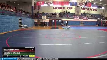 250 lbs Quarterfinal - Riley Dempewolf, McCutcheon vs Angelina Stankus, Calumet