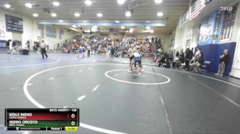 138 lbs Cons. Round 3 - Isidro Orozco, Brea Olinda vs Kenji Ineno, Santa Monica