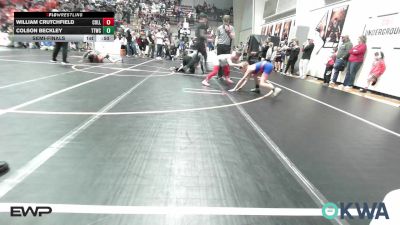 73 lbs Semifinal - William Crutchfield, Collinsville Cardinal Youth Wrestling vs Colson Beckley, Team Tulsa Wrestling Club