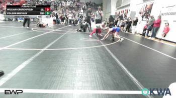 73 lbs Semifinal - William Crutchfield, Collinsville Cardinal Youth Wrestling vs Colson Beckley, Team Tulsa Wrestling Club