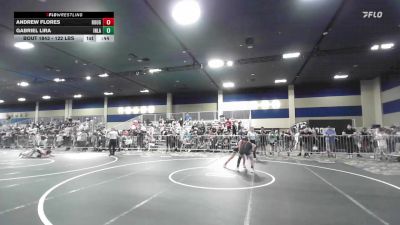 122 lbs 3rd Place - Andrew Flores, Rough House vs Gabriel Lira, Inland Elite WC