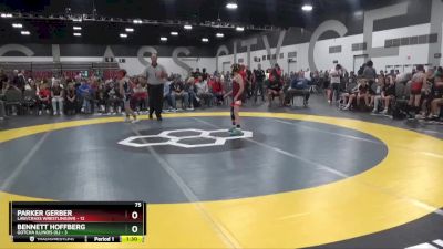 75 lbs Semis & 1st Wrestleback (8 Team) - Bennett Hoffberg, Gotcha Illinois (IL) vs Parker Gerber, LAW/Crass Wrestling(WI)