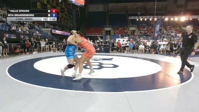 235 lbs Cons. Semis - Halle Spears, Michigan vs Mya Brandenburg, Michigan