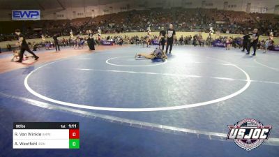 90 lbs Quarterfinal - Rylan Van Winkle, Amped Wrestling Club vs Addilyn Westfahl, Iron Grapplers Wrestling Club