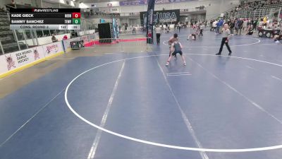 Junior Boys - 126 lbs Cons. Round 3 - Sammy Sanchez, Team Wyoming vs Kade Gieck, Nebraska