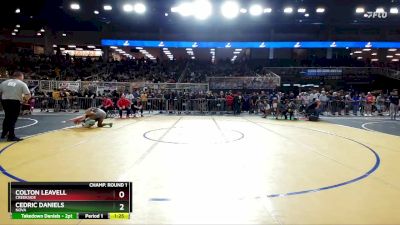 3A 165 lbs Champ. Round 1 - Colton Leavell, Creekside vs Cedric Daniels, Nova