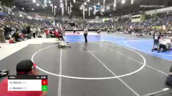 46 lbs Quarterfinal - Edgar Garcia, Colorado Outlaws vs Landon Romero, Monte Vista