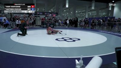 74 kg Cons. Sub-semis - Kody Routledge, Cowboy RTC/ Titan Mercury Wrestling Club vs Matthew Staples, Midwest Regional Training Center