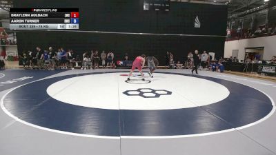 74 kg Cons. Rd Of 128 - Braylenn Aulbach, Laker Wrestling Club vs Aaron Turner, Bwc